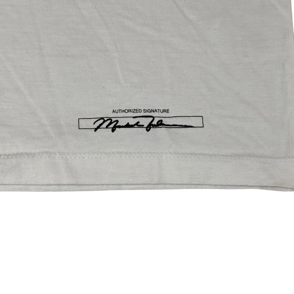 Nike Air Jordan Flight Club Official Member Two-Sided T-shirt White Men's Size M